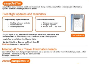 The email i received from Easyjet